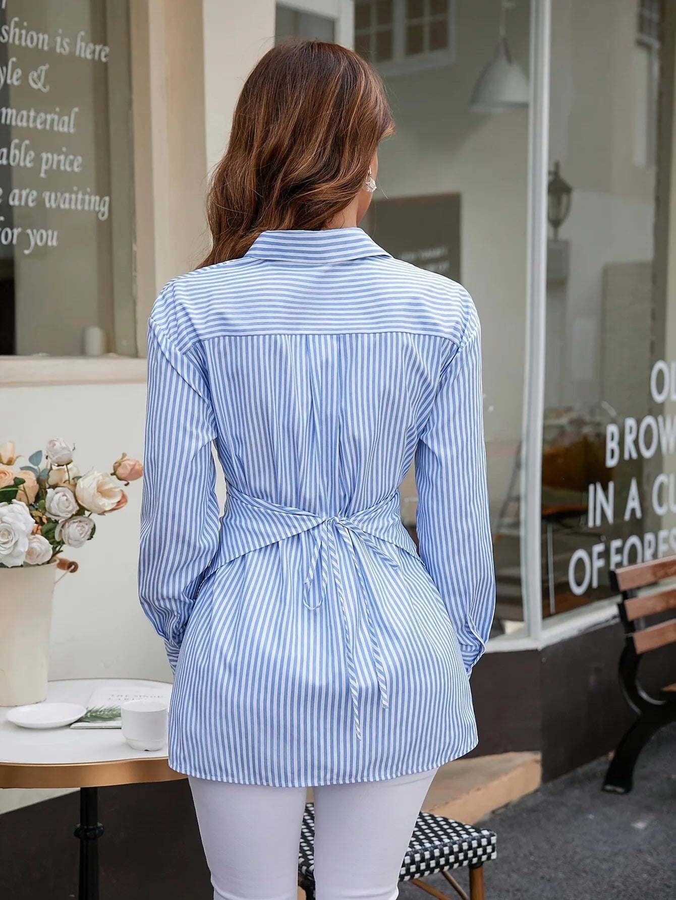 2024 New Women’s Striped Summer Shirt – European & American Thin Commuting Style High-End Top 👚✨
