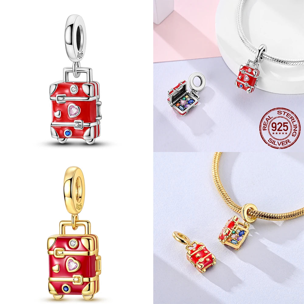 Original Gold & Silver 925 Sterling Silver Charms Beads | Fit Pendant & Bracelet DIY Jewelry Gift