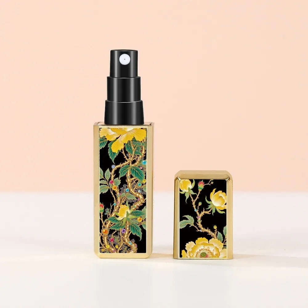 5ml New Mini Perfume Bottle – Refillable Portable Rotating Spray | Empty Cosmetic Storage Container