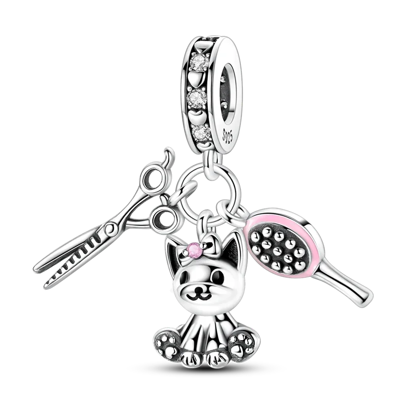 925 Sterling Silver Golden Autumn Charms | Maple Leaf & Pumpkin Beads Fit Original Bracelet DIY Jewelry Gift