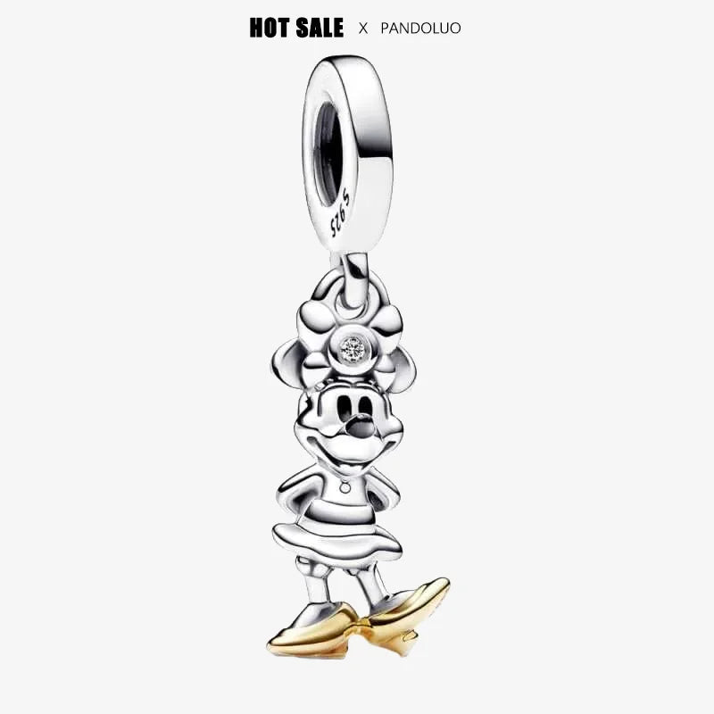 New Halloween Disney Cheshire Cat & Stitch Charm Beads – Fit Original Pandora Bracelet & Necklace, Women’s Holiday Jewelry Gift