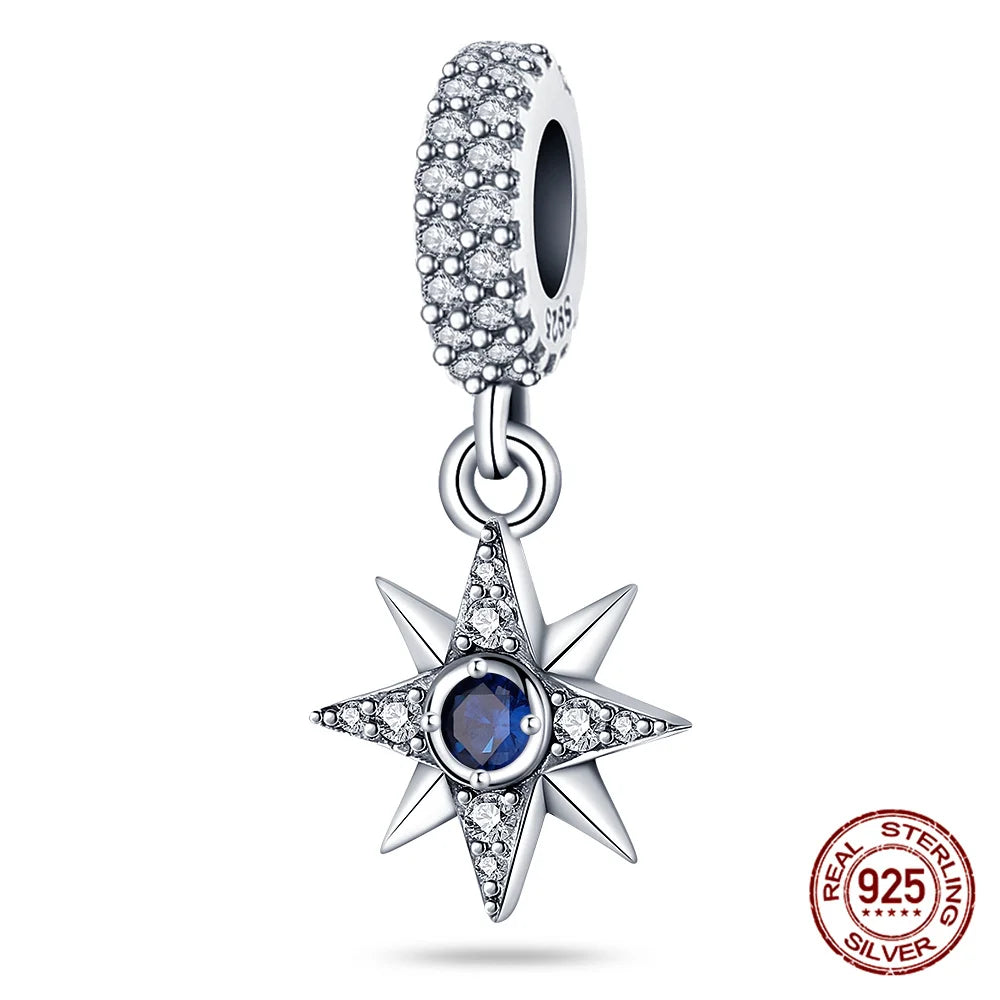925 Sterling Silver Blue Zircon Evil Eye Charm | Original Devil Eye Series Bead Fits Pandora Bracelet – Women’s DIY Jewelry Gift