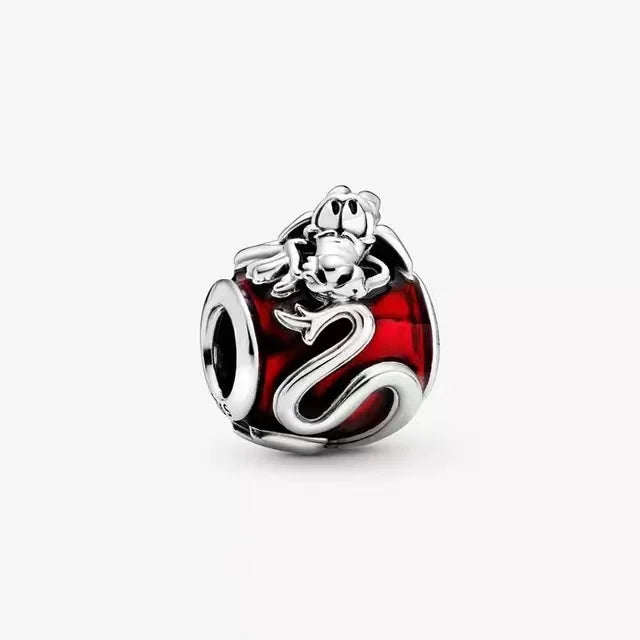 Miniso Disney 925 Sterling Silver Christmas Eve Series Charms | Poker Jack Skull Beads Fit Original Bracelet Women Jewelry Gift
