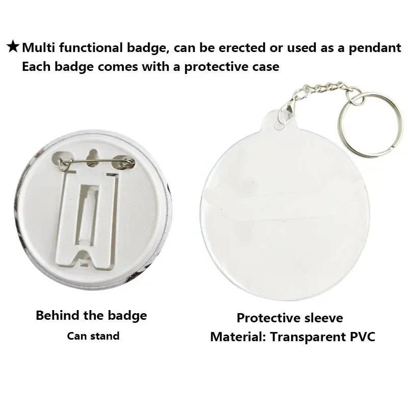 Re:Zero Anime Character Soft Button Badge – Fashion Tinplate Brooch Pin Trinket for Bags & Clothes