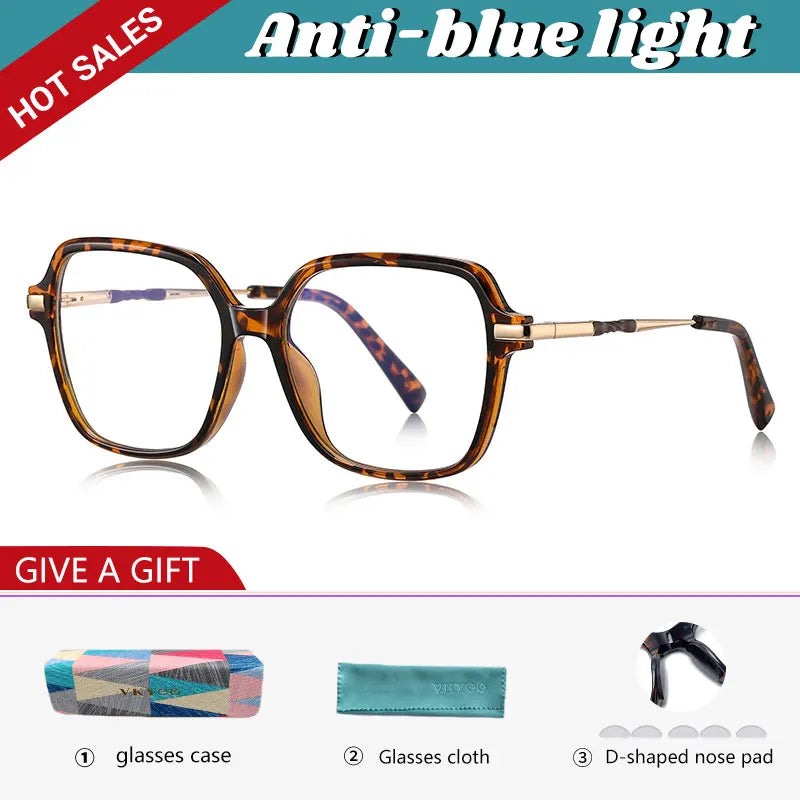 VICKY Square Frame Glasses 👓 Women’s Anti-Blue Light Prescription PFD2211