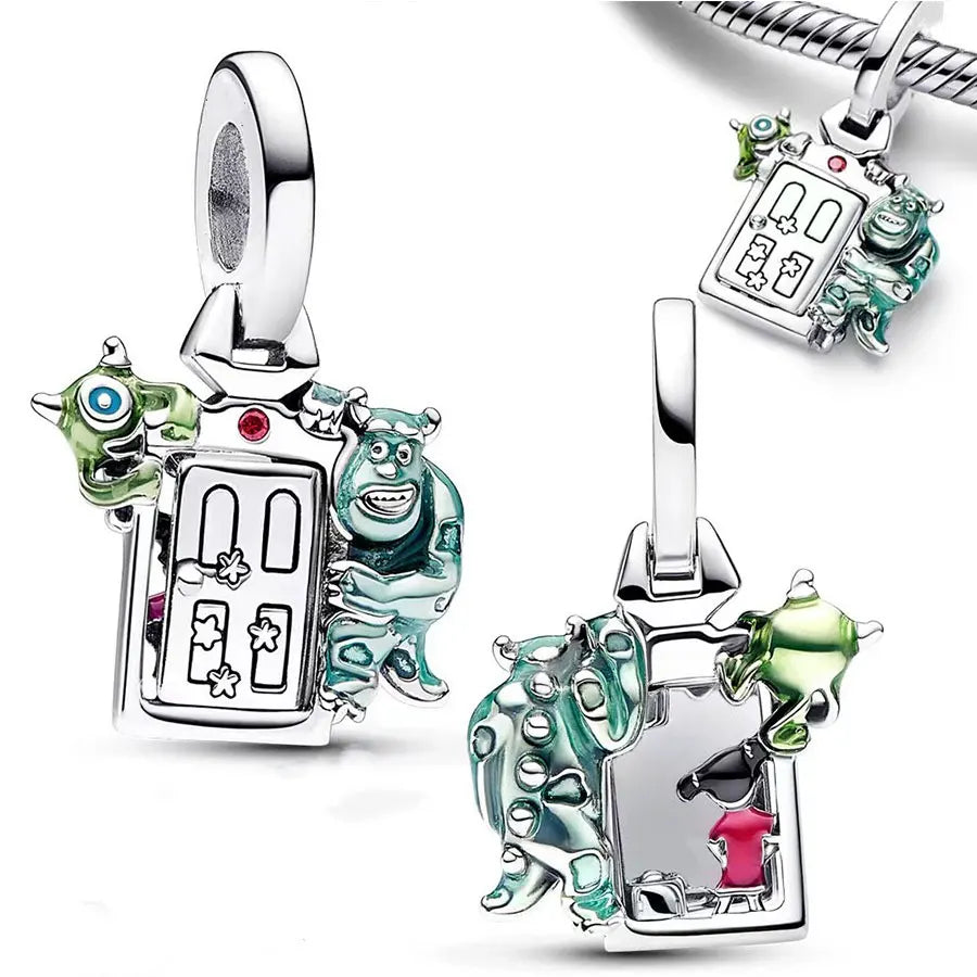 2025 100% 925 sterling silver pendant Disney Spider-Man beads Suitable for original DIY bracelet, women's fashion gift