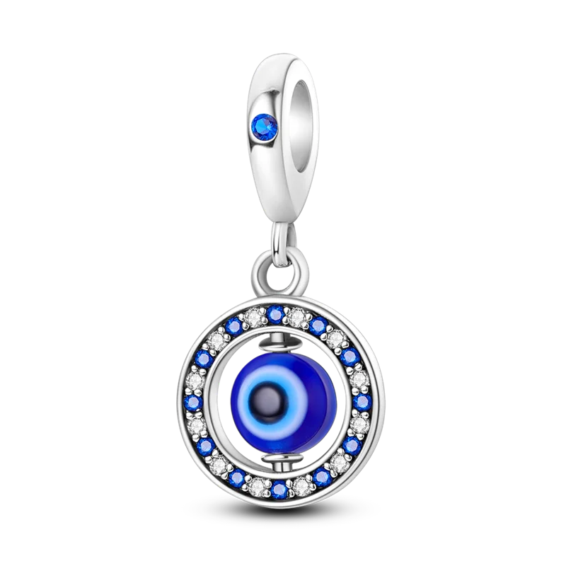 Blue Series 925 Sterling Silver Charms | Butterfly, Earth & Ocean Beads Pendants Fit Original Bracelet DIY Jewelry