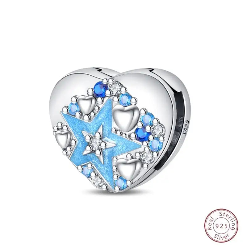 925 Sterling Silver Beaded Flat Pendant | Fantasy Original 3mm Beads for Women’s Bracelet Fine Jewelry