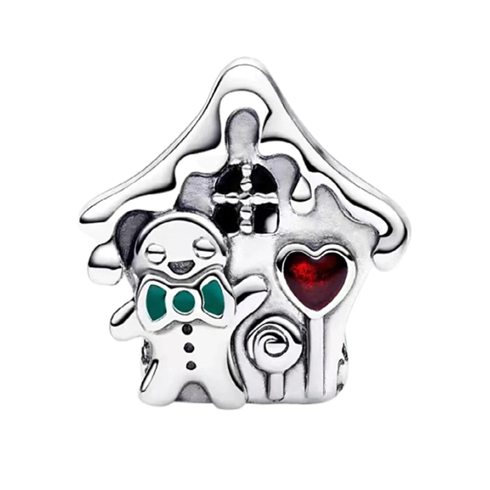 New 925 Sterling Silver Christmas Tree Snowflake Deer Sweater Charm | Fit Original Bracelet DIY Women Jewelry Gift