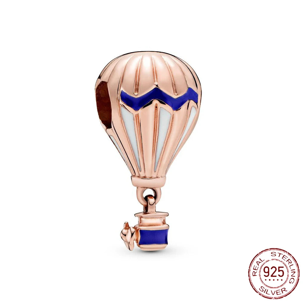 925 Sterling Silver Safety Chain Charms for Pandora Bracelets Women Jewelry