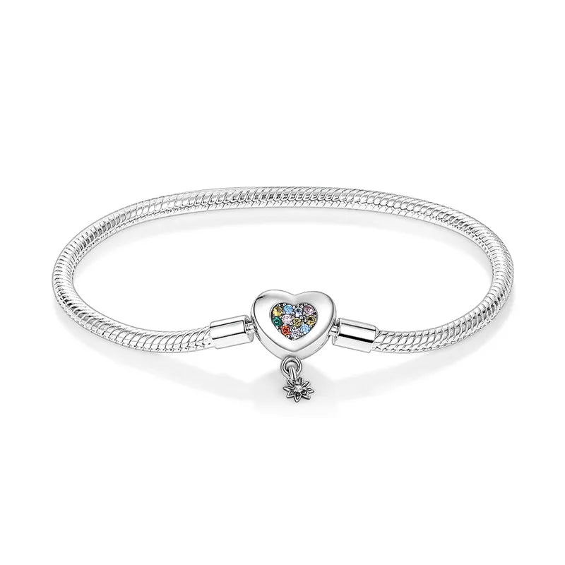 925 Sterling Silver Evil Eye Bracelet with Hand of Fatima | Blue Zircon Protection Charm Jewelry for Women