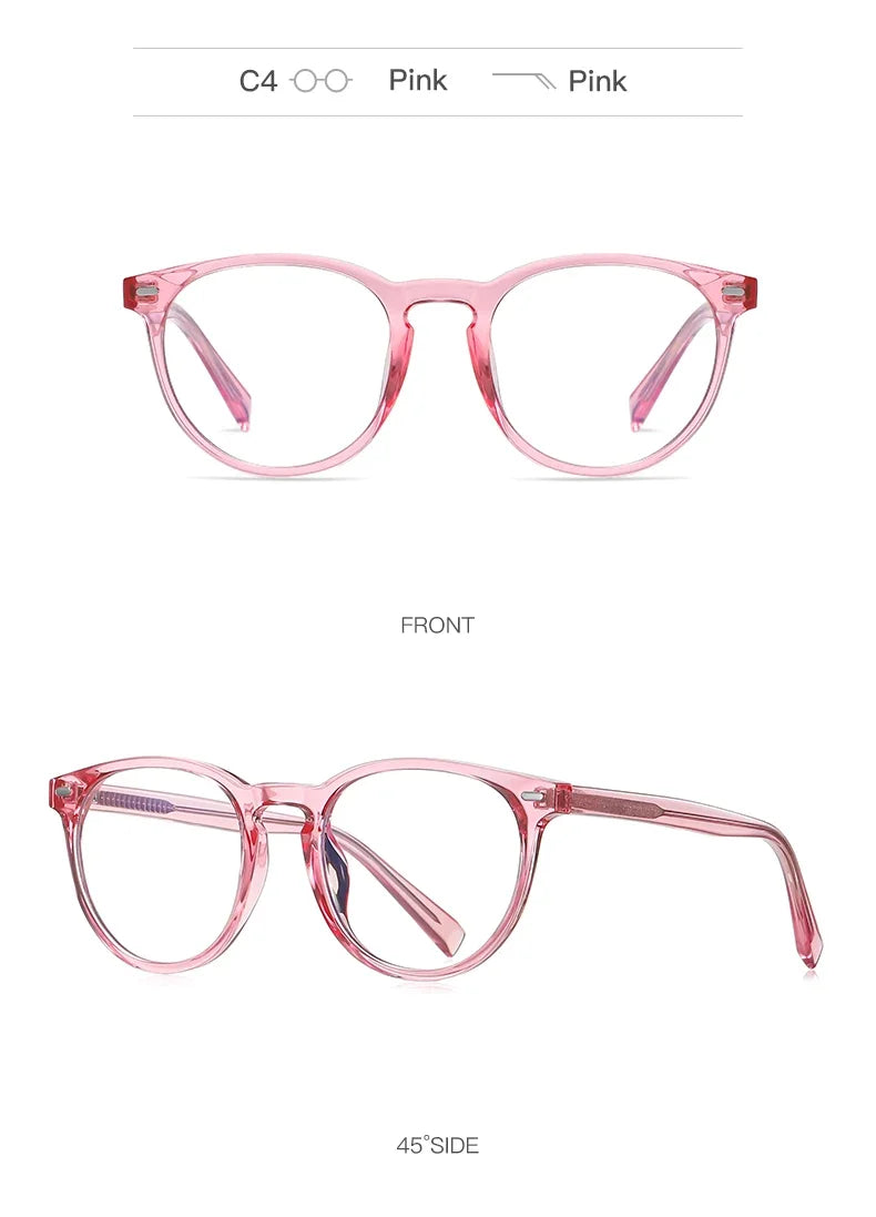 GENEVIEVE Round Women’s Glasses 👓 Anti-Blue Light Photochromic 2117