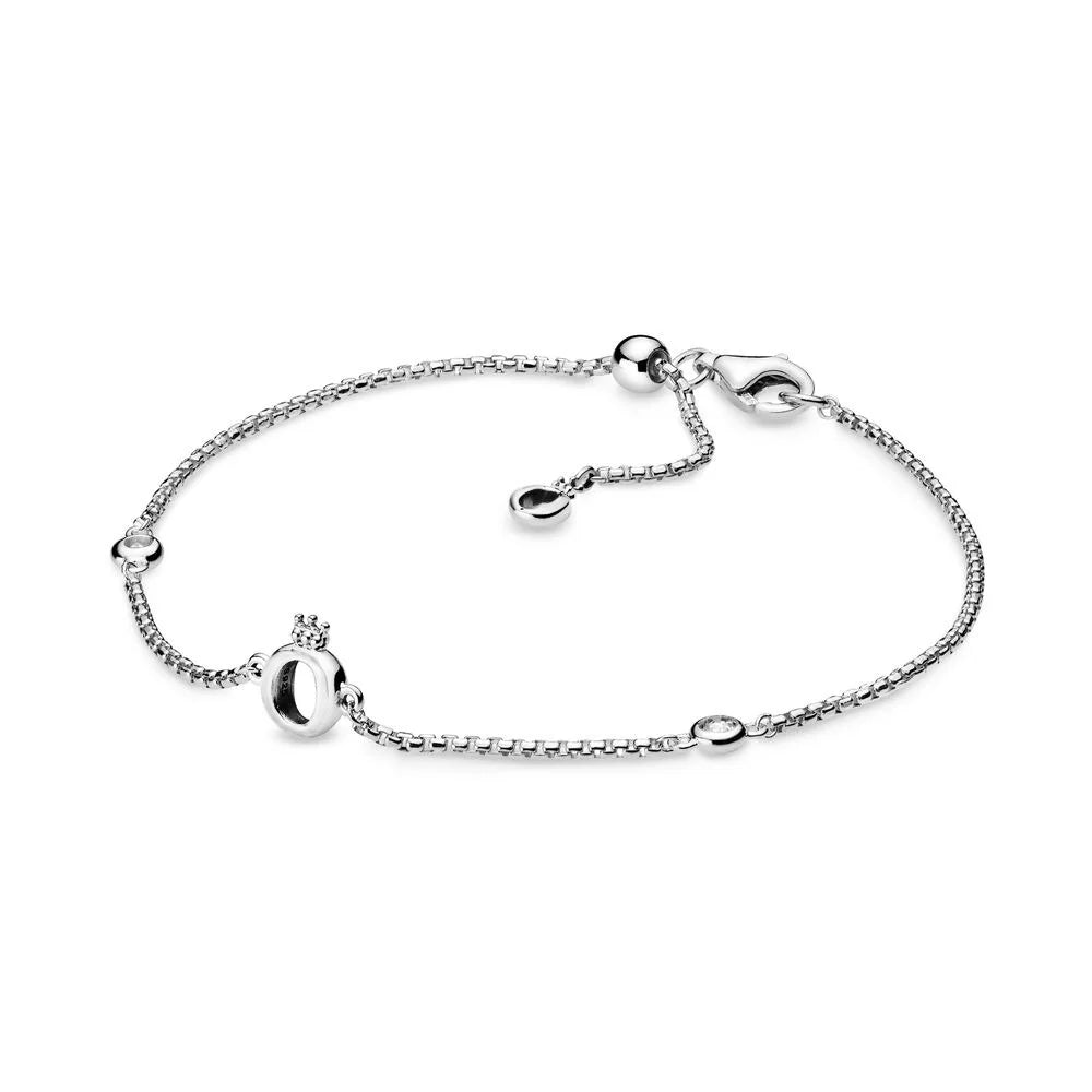 925 Sterling Silver Sparkling Heart Tennis Bracelet | Elegant Women’s Timeless Jewelry Gift
