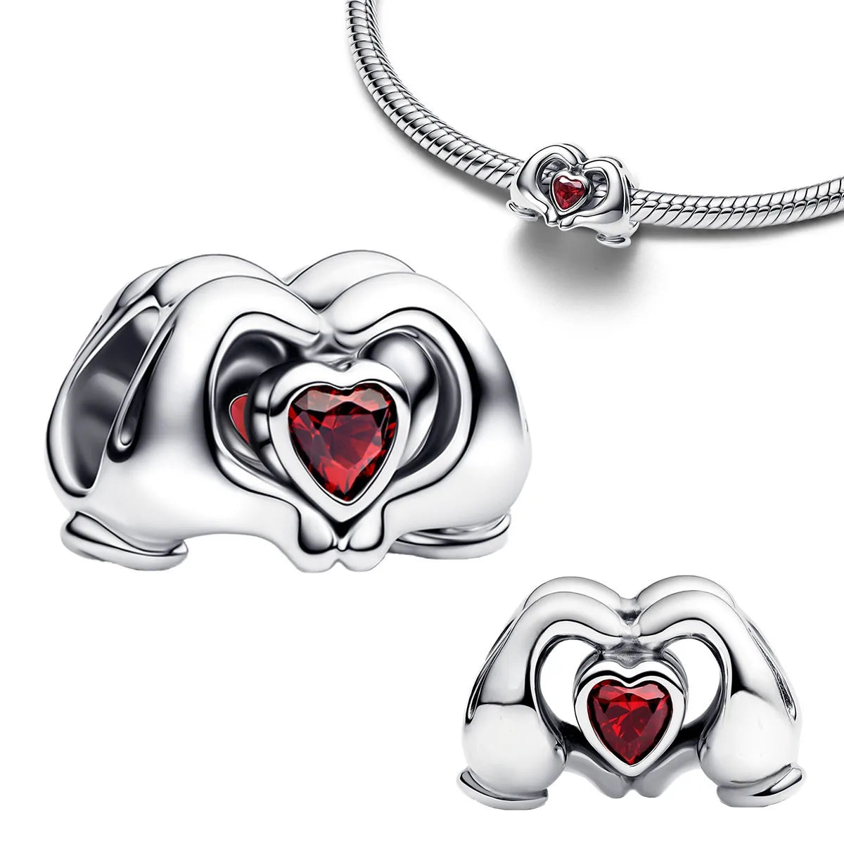 925 Sterling Silver Golden Charms – Horse, Lion, Castle Beads for Bracelet & Necklace DIY Jewelry