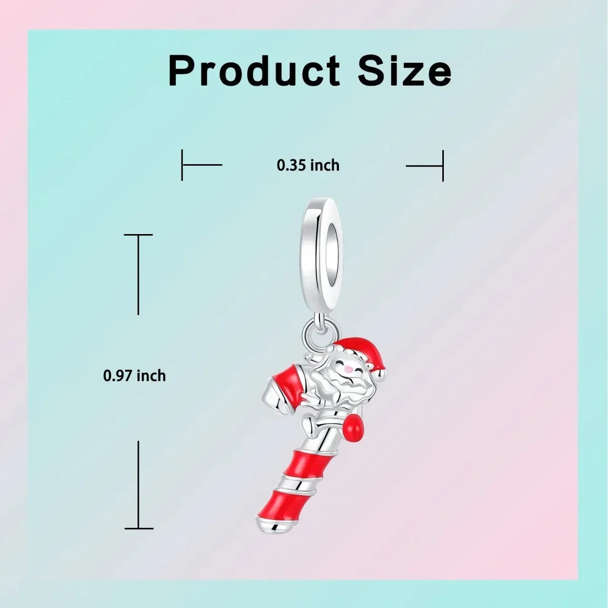 Christmas 925 Sterling Silver Charms | Santa Claus Reindeer Snowman Tree Beads Fit Original Bracelet