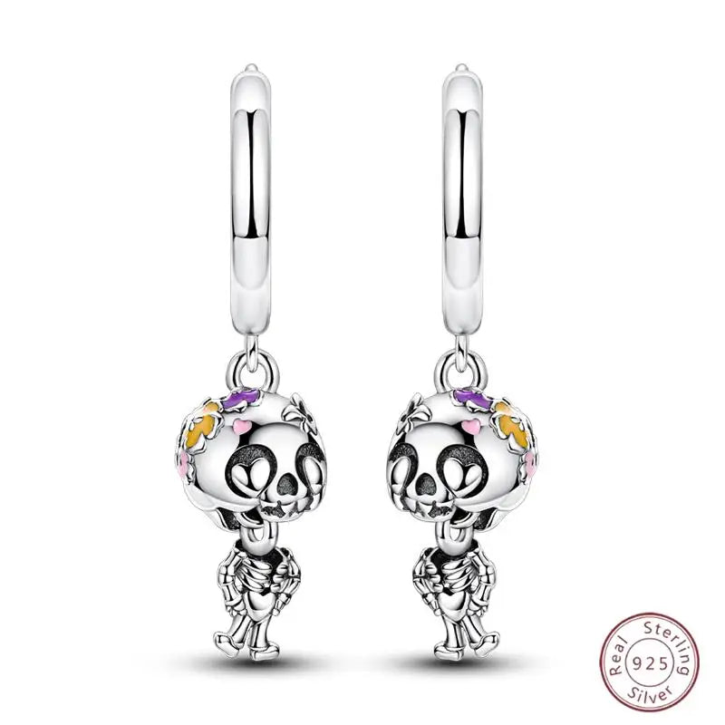 New Original 925 Sterling Silver Sweetheart Bow & Crab Ocean Earrings | Donut Zircon Round Design Women’s Fine Jewelry