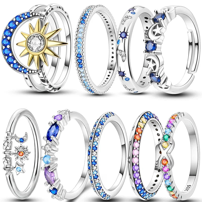 925 Sterling Silver Eternal Love Dewdrop Firefly Glow-in-the-Dark Ring for Women | Fashion Engagement & Wedding Jewelry