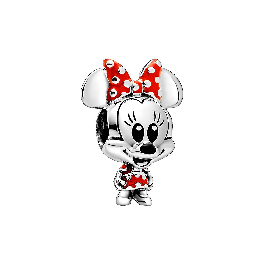 925 Silver DIY Beads & Charms | Mickey, Minnie, Princess, Pumpkin, Stitch, Spiderman Marvel for Bracelets