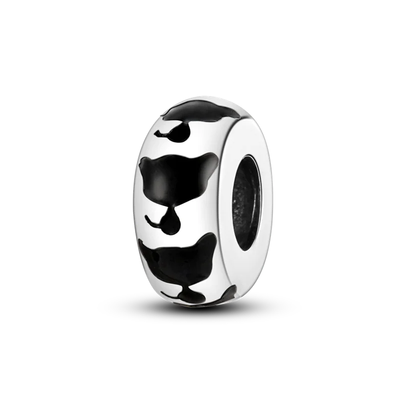 Silver Clasp 925 Sterling Silver Round Daisy Charm Beads | Safety Chain Pendant for Original Bracelets Jewelry