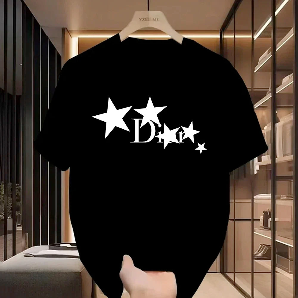 Women’s Casual Harajuku Y2K Designer Luxury T-Shirt | Vintage Trendy Pullover Tee for Ladies