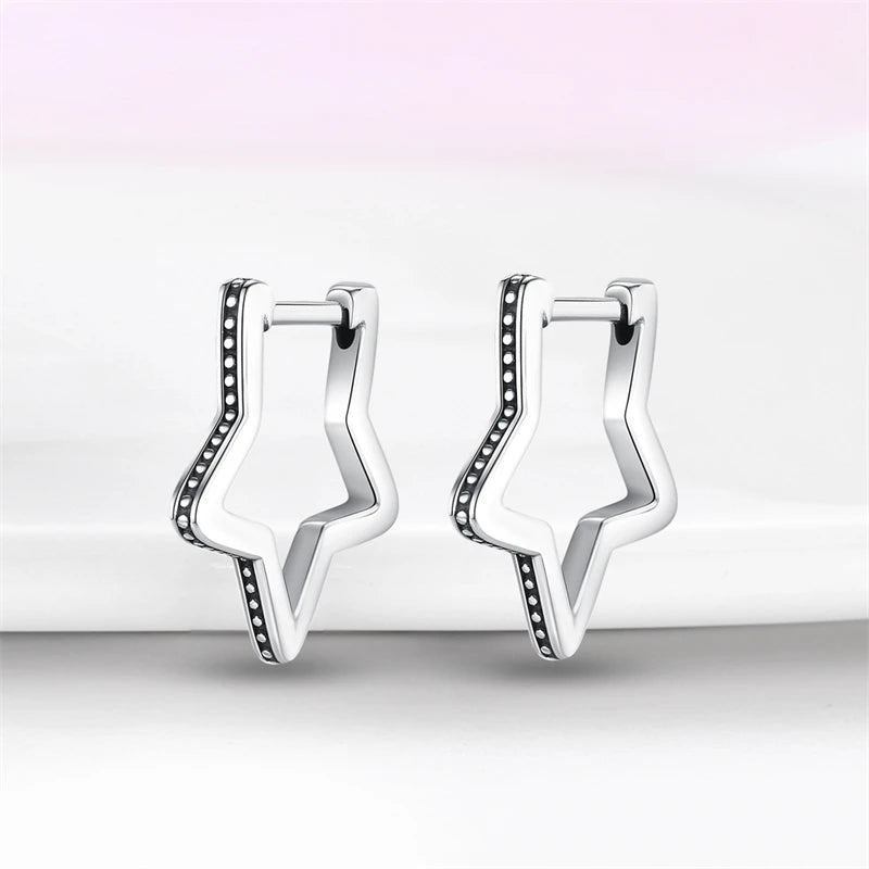 925 Sterling Silver Glowing Starfish & Shell Earrings | Fashion Jewelry for Women