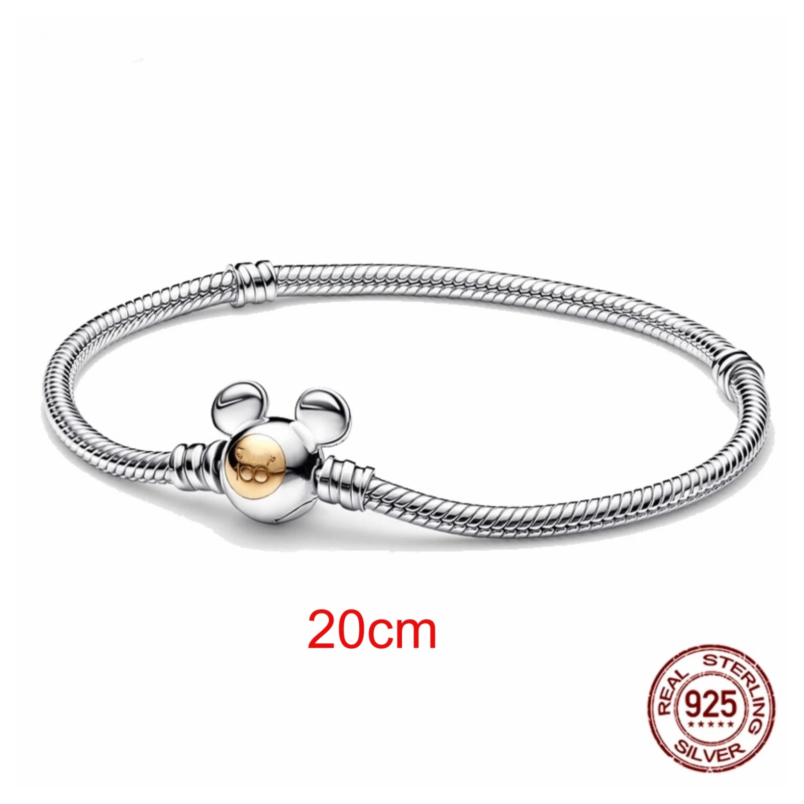 925 Sterling Silver Disney Character Beads – Mickey, Minnie, Princess, Stitch, Iron Man, Spiderman Charms for Pandora Bracelet