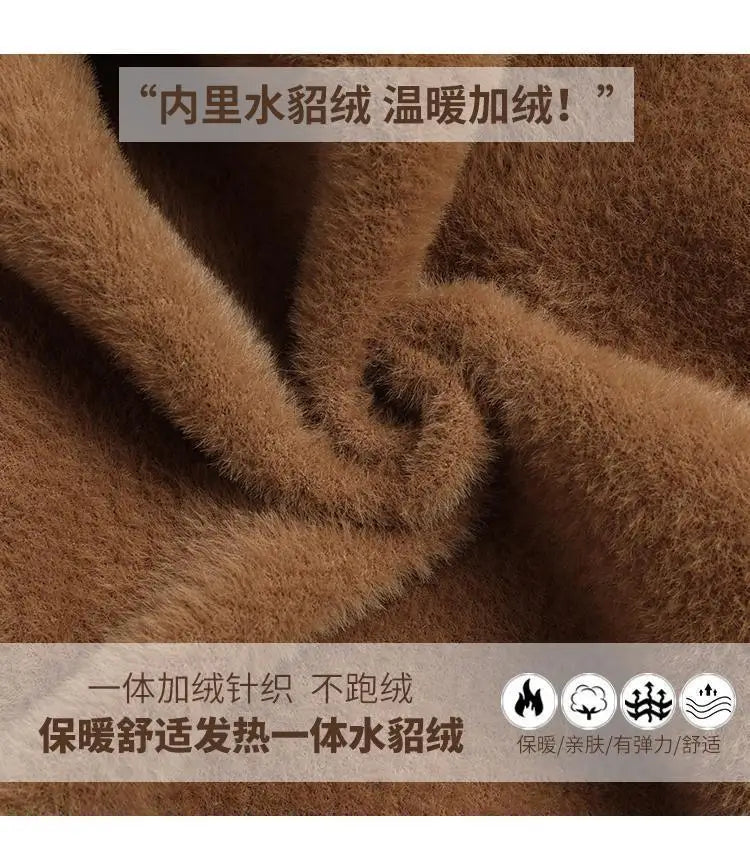 2025 Women’s High Collar Pullover Sweater – Thick Warm Soft Winter Top | Solid Color Bottoming Shirt