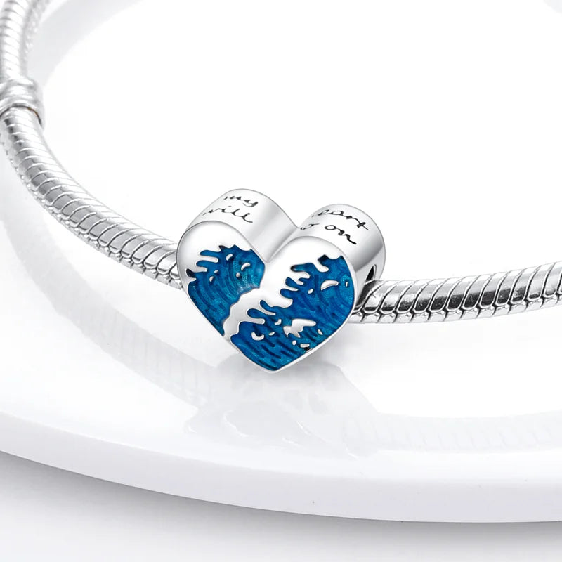 925 Sterling Silver Summer Ocean Collection Charms | Dangle Beads for Women Lover DIY Fine Jewelry Gift