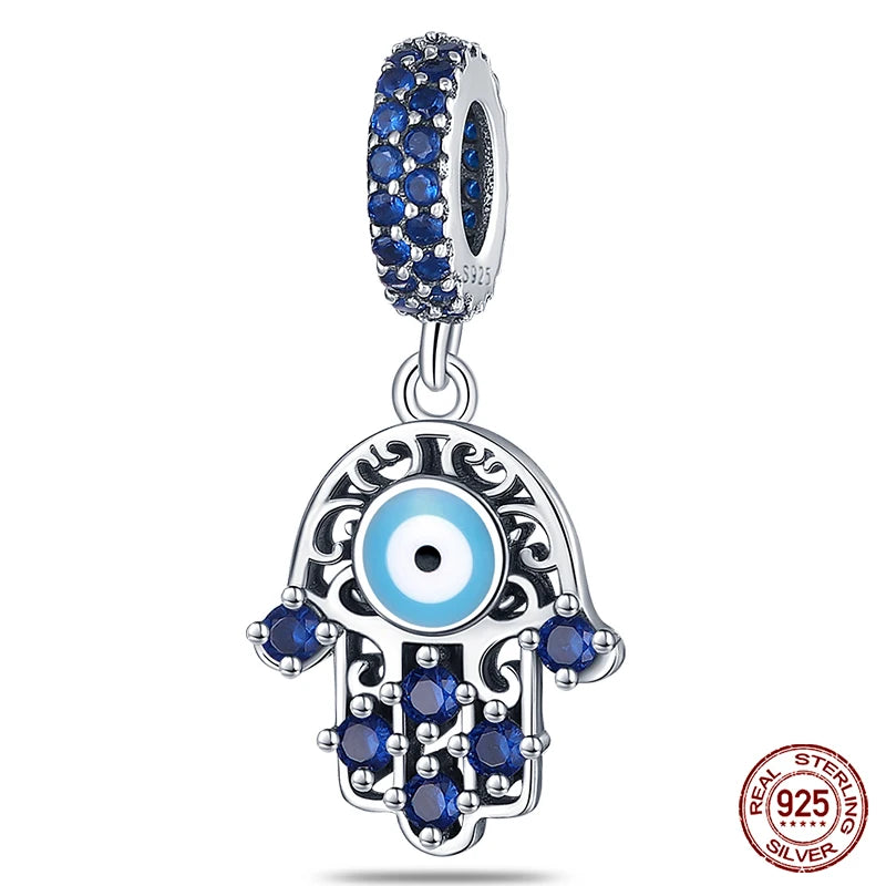 Blue Ocean Series 925 Sterling Silver Turtle Crab Mermaid Charms for 3mm Bracelet