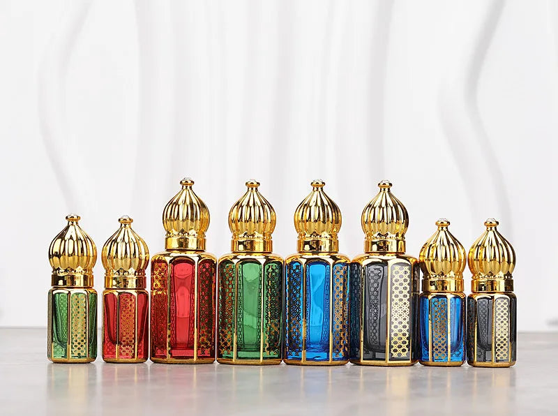10PCS 3/6/12ML Essential Oil Roller Bottles – Empty Mini Perfume Glass Bottles | Refillable Massage Roller Perfume Dispenser