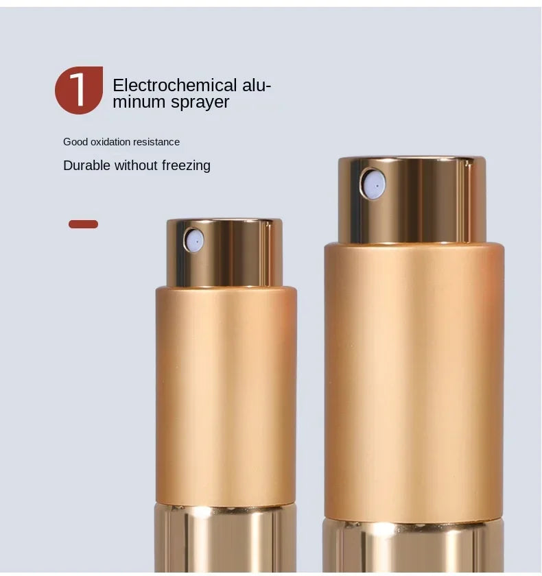 8ML Wholesale Refillable Perfume Bottle – Metal Aluminum Spray Atomizer | Portable Travel Perfume Container