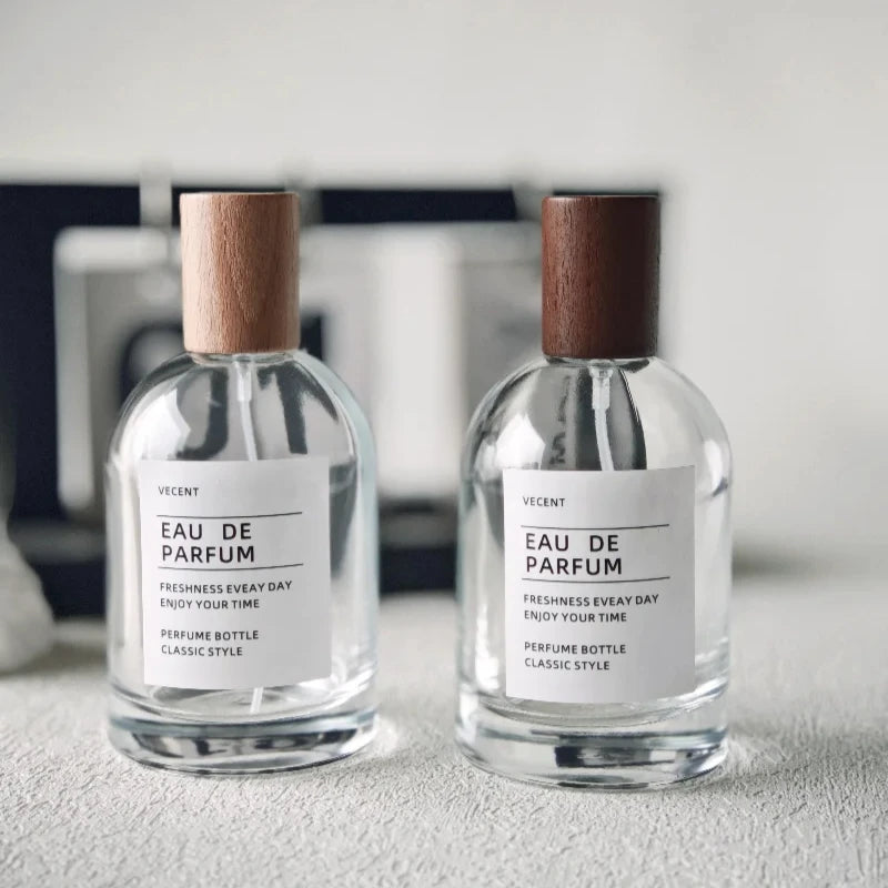 50ML High-End Glass Refillable Perfume Bottle – Empty Atomizer Spray Pump | Fine Mist Travel Cosmetic Container