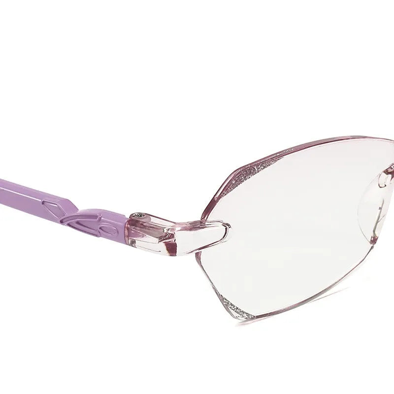 New Diamond Cut High Definition Reading Glasses – Men & Women Far-Sighted Hyperopia Eyewear | Classic Rimless Presbyopia Eyeglasses