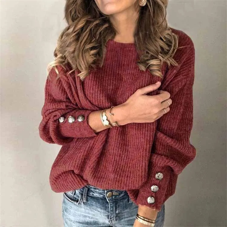 Women’s Knitted Turtleneck Sweater | Fall Winter Warm Loose Pullover | Plus Size Solid Long Sleeve Jumper 2024