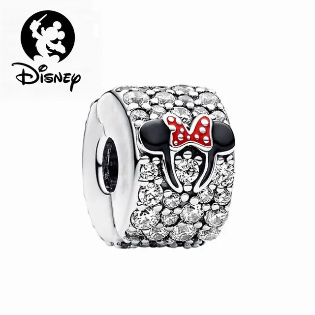 925 Sterling Silver Disney Character Beads – Mickey, Minnie, Princess, Stitch, Iron Man, Spiderman Charms for Pandora Bracelet