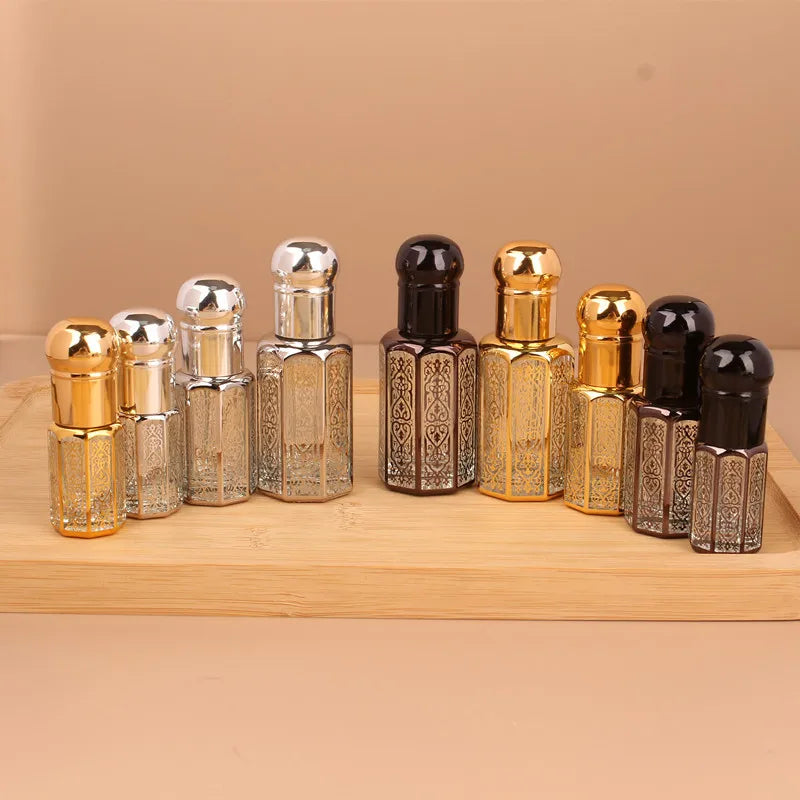 3ML/6ML/12ML Laser Coated Crystal Essential Oil & Perfume Rollerball Bottle – Spiral Sealed Dropper Dispenser