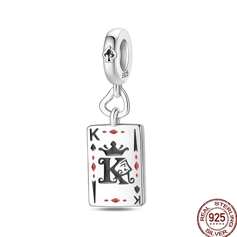 100% 925 Sterling Silver Heart Family Charms with Pumpkin & Pave Zircon Pendant – Fits Original Bracelet DIY Jewelry Gifts