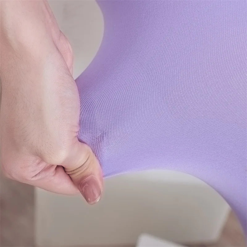 Candy Color Tights 50D – Anti-Slip Midweight Pantyhose, Textured Base Layer Stockings for Spring Wardrobe