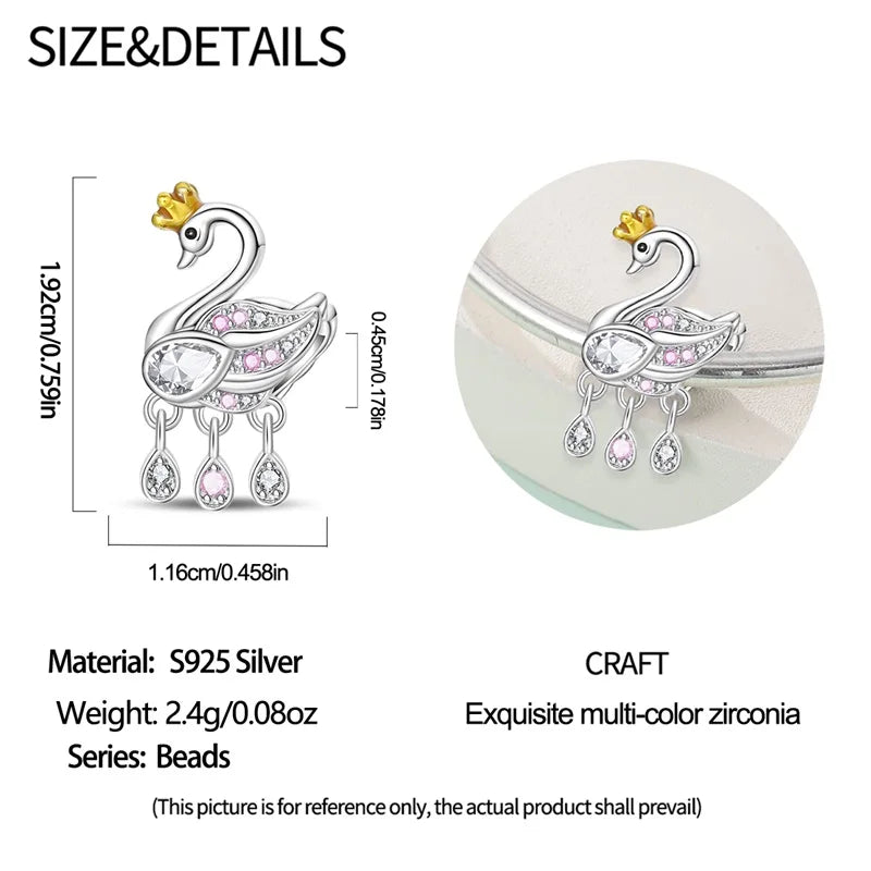 New Original 925 Sterling Silver Animal Charms | Cute Capybara, Elephant & Cat Beads for Bracelets DIY Jewelry