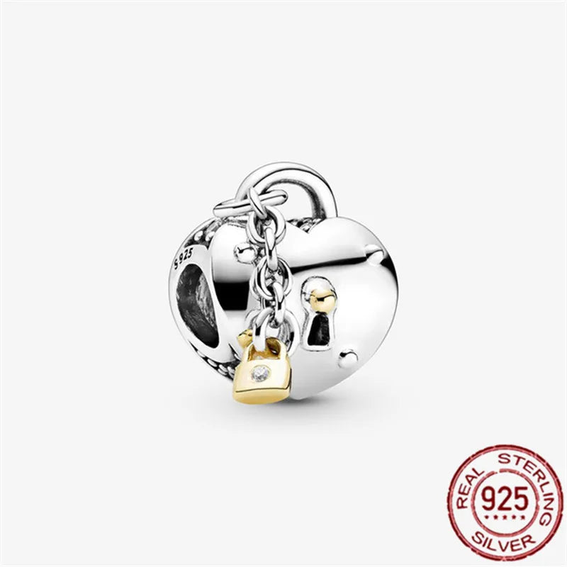 925 Sterling Silver Angel Wings & Swan of Love Heart Charms – Fit Pandora Bracelet DIY Women’s Jewelry Gift