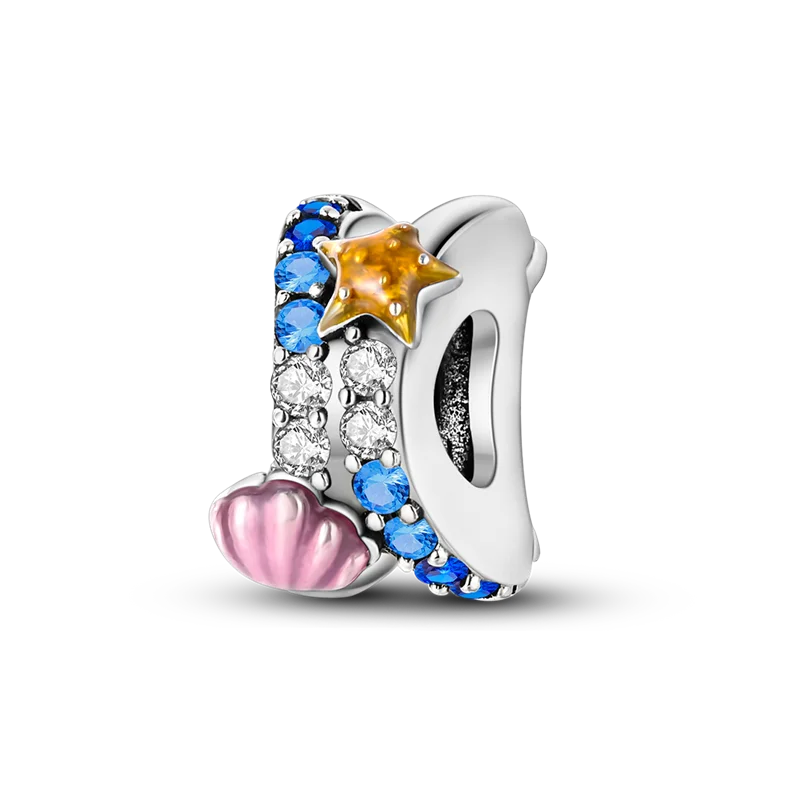 925 Sterling Silver Summer Ocean Collection Charms | Dangle Beads for Women Lover DIY Fine Jewelry Gift