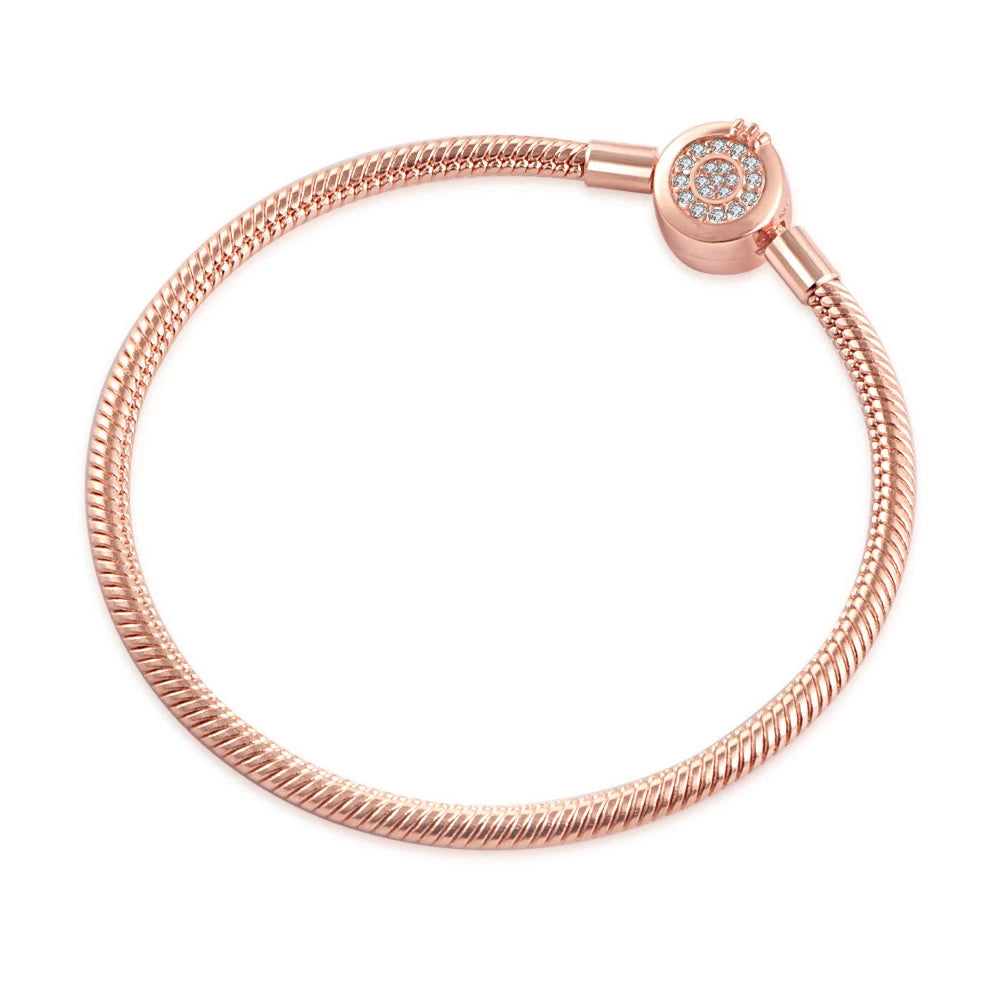 2025 High Quality Heart-shaped Stars Moon Crown Bracelet Charm | 925 Silver Pendant Bead for Women DIY Jewelry Gift