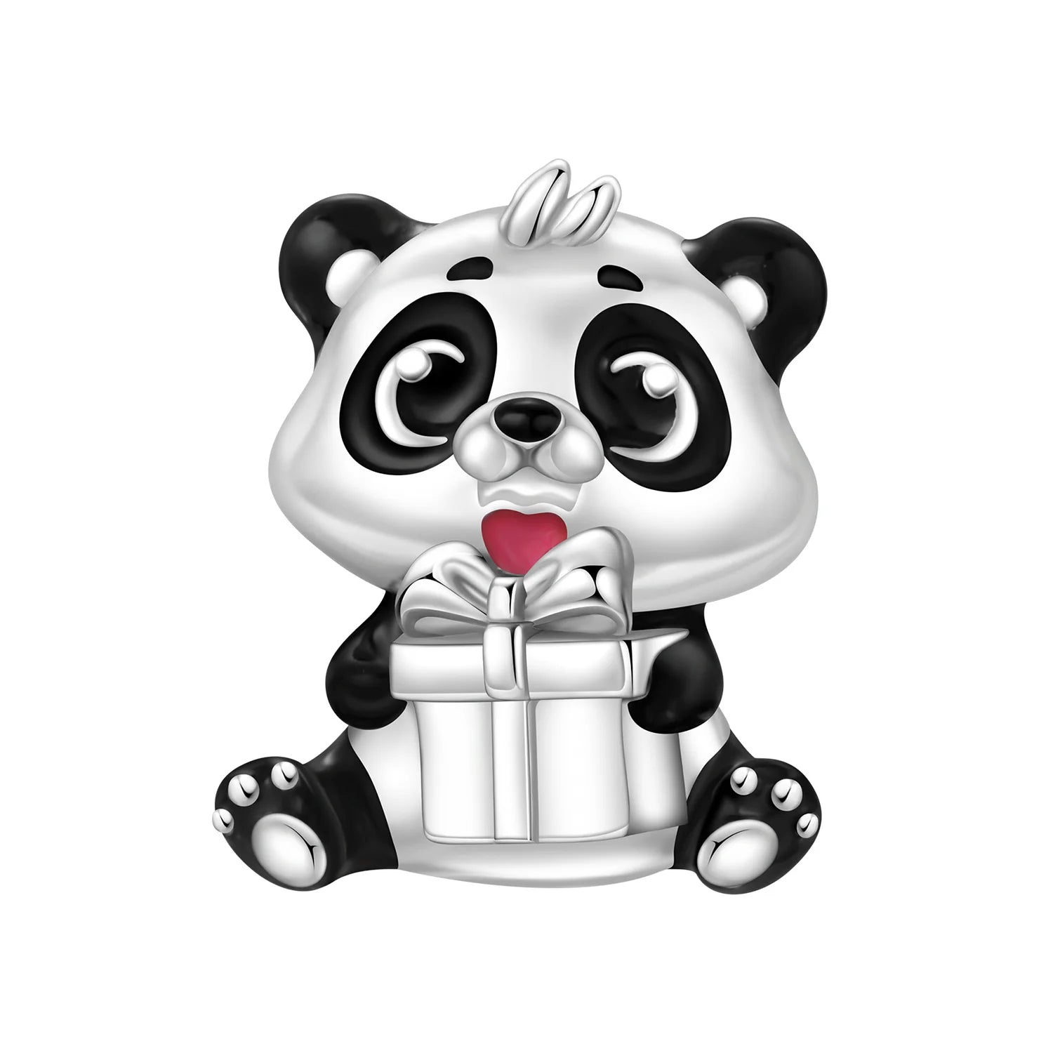 PANPOKI 925 Sterling Silver Blue Hat Penguin Beads | Animal Charms for Original Bracelet DIY Jewelry & Trendy Party Gifts