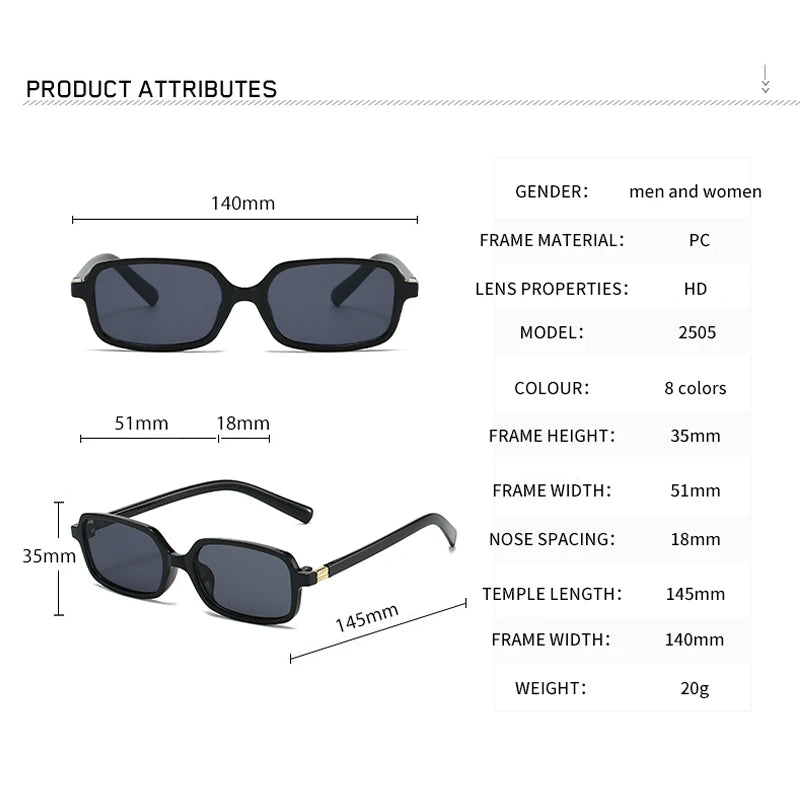Sexy Small Rectangle Women’s Sunglasses 2025 – Leopard Brown Retro Hot Sun Glasses | Colorful Fashion Eyewear