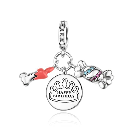 Original 925 Sterling Silver Charms | Bag, Earphone, Magic Cube, Watch & Games Console Beads for Bracelets & Necklaces