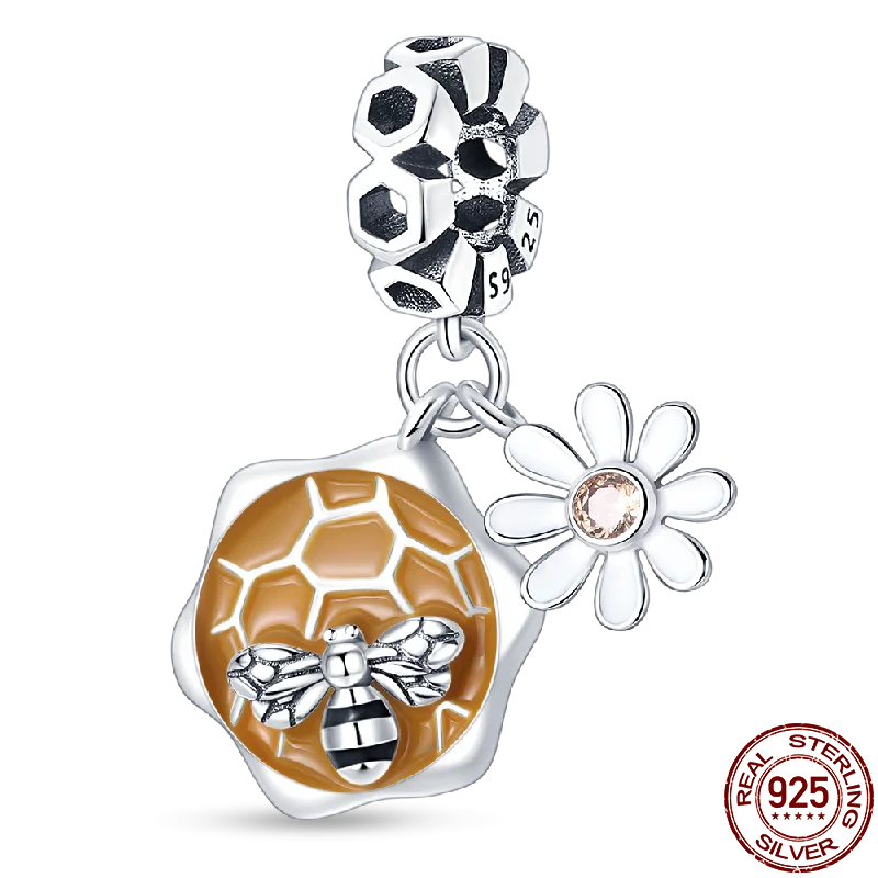 925 Sterling Silver Bee Series Charms | Fit Original Pandora Bracelet – DIY Women’s Jewelry Beads Hot Sale