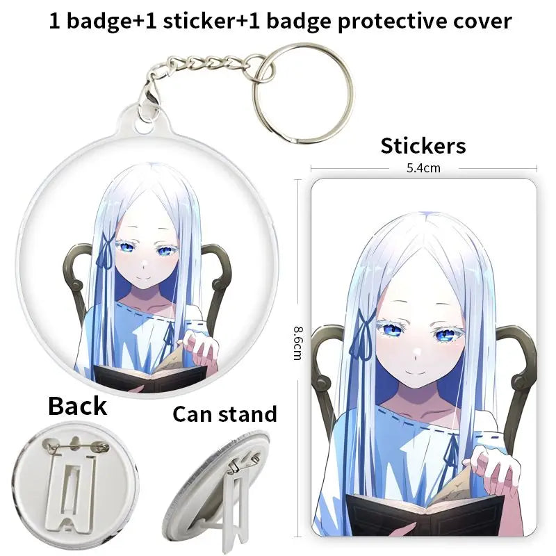 Re:Zero Anime Character Soft Button Badge – Fashion Tinplate Brooch Pin Trinket for Bags & Clothes