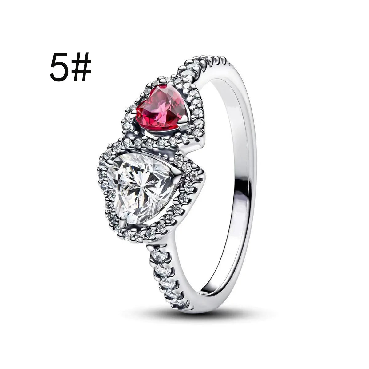 925 Sterling Silver Colorful Bow Necklace Ring Earring Set Crystal Jewelry for Women Gift