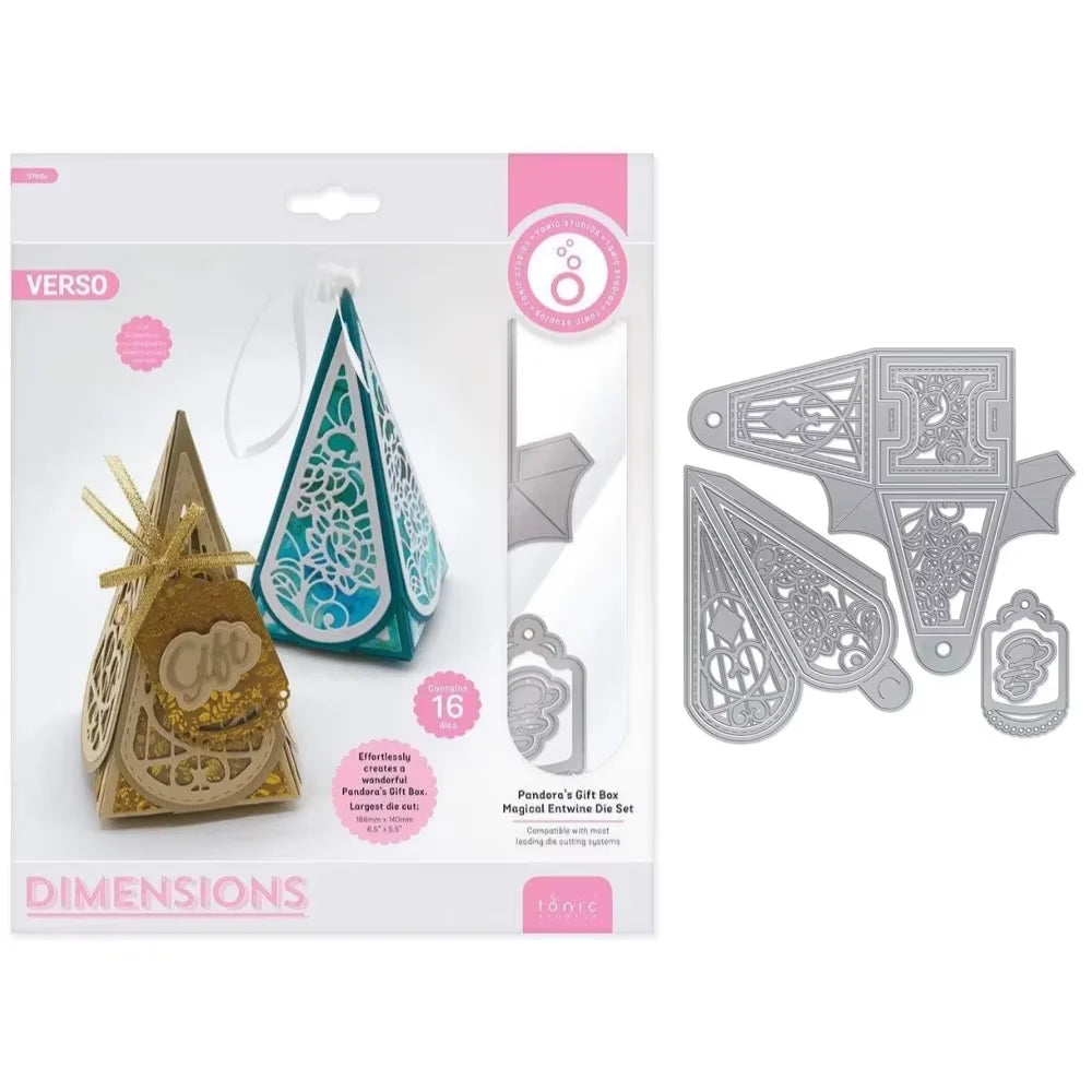 Pandora’s Gift Box Metal Cutting Dies – DIY Scrapbooking & Craft Stencils for Handmade Projects