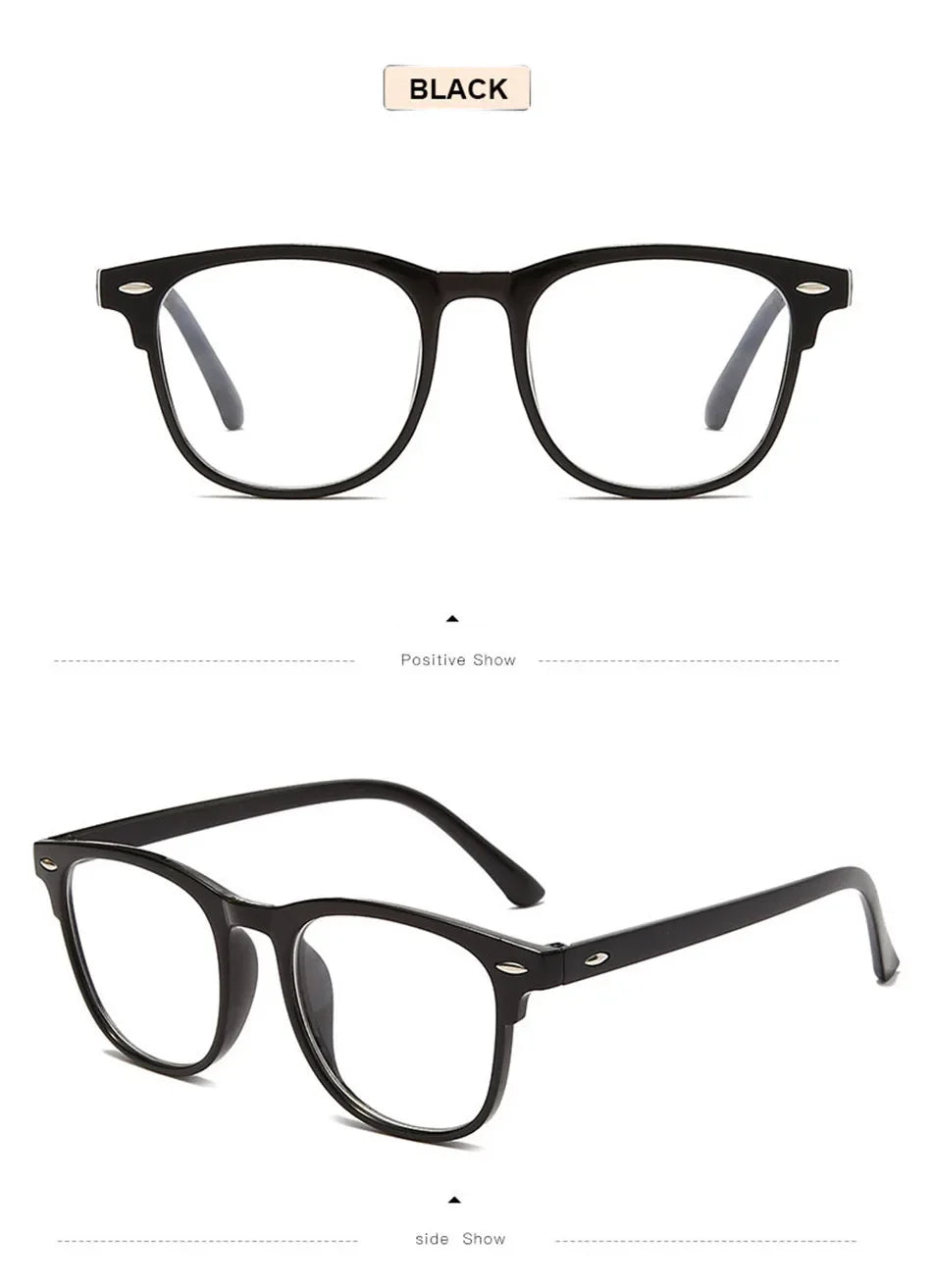 Classic Transparent Computer Glasses Frame – Unisex Anti Blue Light Blocking Glasses | Optical Lenses for Men & Women
